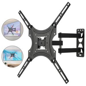 Soporte de Montaje en Pared Para TV/Monitor Para Pantallas de TV de 32 a 55 Pulgadas, Carga de 22 kg